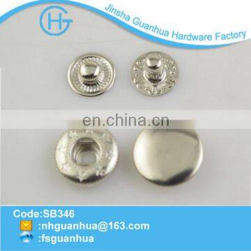 Wholesale fashion metal embossed snap button for garment