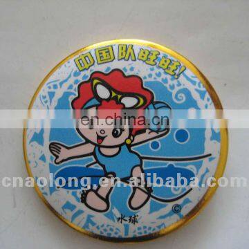 Cheap and no Minimum Request Custom CMYK Color Printing Tinplate Badge,tin Metal Button Badges With Own Design photo-3