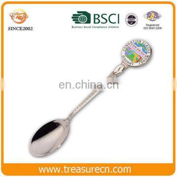 Wholesale cheap rose gold plated and metal crafts type custom enamel die cast souvenir spoon