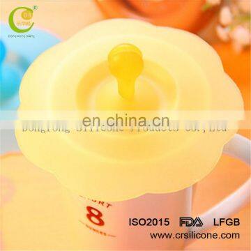 flexible rubber Silicone Lid silicone tea cup lids universal coffee cup lids