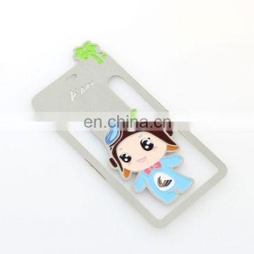 2017 cute customized plating hot sale metal bookmark