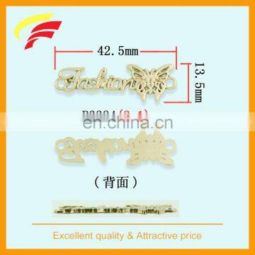 Zinc Alloy Cut Out 3D Logo Label , Metal Sewing Label With Custom Letters photo-2