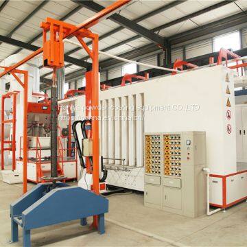 Fast automaticcolor change powder spraying room