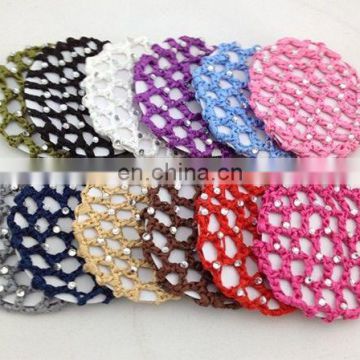 New Bun Cover Snood Crystal Hair Net