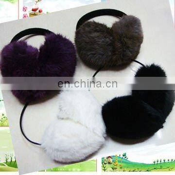 real rabbit fur muff,ear muff,earmuff