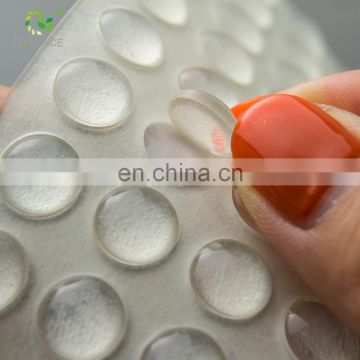 round sticky silicone rubber dots pad