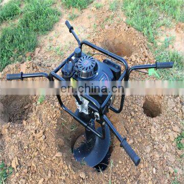 Gasoline powered 4 stroke earth auger drill /borehole earth auger price