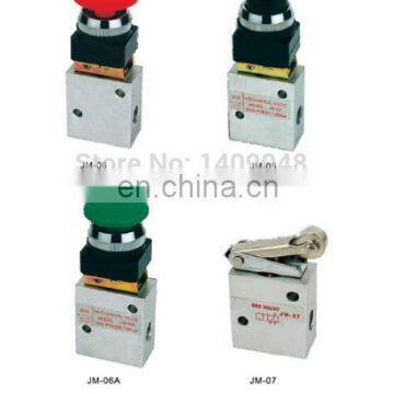 GOGO 3 Way Air Manual Mechanical Control Valve Hand Valve Pneumatic 1/4 Inch JM-07 Wheel Type With Roller Button