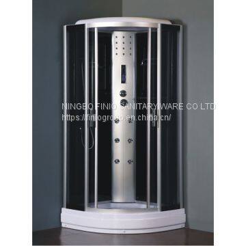 complete shower cabin/sliding door/sector shape H1151