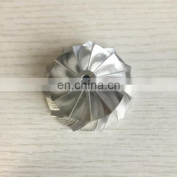 TD04HL 16G reverse 49377-00220 43.40/56.02mm 11+0 blades Turbo milling/aluminum 2618 /billet compressor wheel