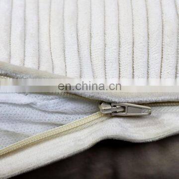 Super Soft Decor Throw Pillows Striped Velvet Cushion Cover Decorative Square Striped Warm Pillow Cases photo-3