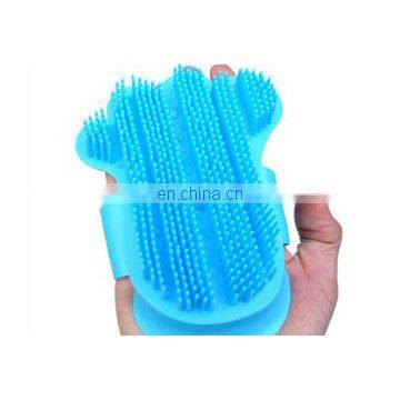 Soft Silica Gel Multiple Colors Pet Fur Remover Gloves Pets Hair Massage Brush Cat Gloves Dog Hair Cleaning Gloves photo-3