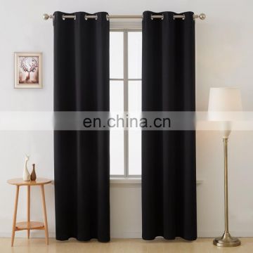 Ready made curtains eyelets curtain blackout , classic home textile blackout curtain