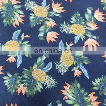 Fashional Hawaiian Printed Fabric Brushed Peach Skin Fabric For Beach Shorts/Shirt photo-2