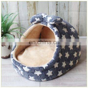 Cute Pet Bed and Cat Cave with Creative Shape Warming Bed Soft Plush Pet bed for Indoor Cats or Small Dogs