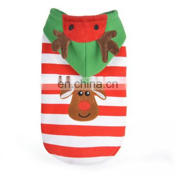 Christmas wear dog products striped elk pet clothes christmas