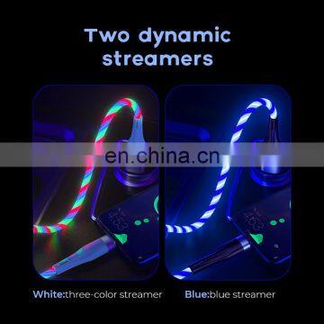 JOYROOM 2.4A Flowing Led Data Cable Charging Line for Iphone, Usb Cable Type-c Fast Charging Cable photo-5