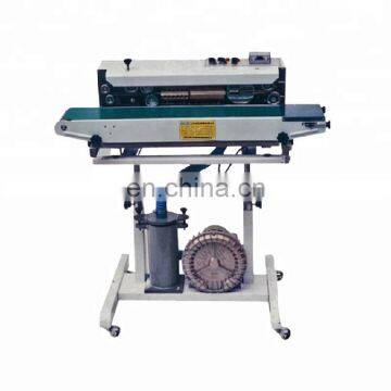 plastic film aluminum foil sealing sealer continuous polythene bags sealing machine