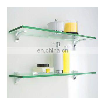 Modern Wall Mounted Wall Bathroom Corner Tempered Glass for Shelf