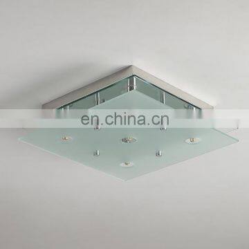 Home Lighting Square Shape Ground Glass Bedroom Ceiling Light Fixtures photo-6