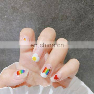 JOYFUL 645-654 679-684 Hot Sale Diy Nail Stickers Orange Rainbow Cherry Flower Fruit 3d Nail Sticker photo-5