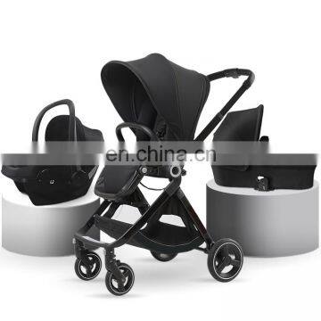 Baby stroller luxury 3 in 1 baby stroller manufacturer with car seat easy fold stroller