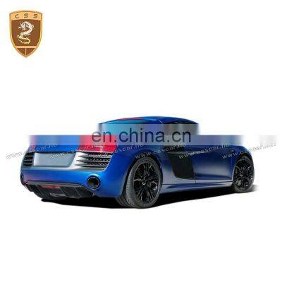 V10 Style Carbon Fiber Rear Bumper Lip Car Parts For Adi R8 V8 Rear Diffuser