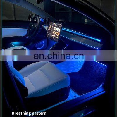 Led Strip led Atmosphere Lights Automotive Car Interior Ambient lighting Ambient light for Tesla model 3 part