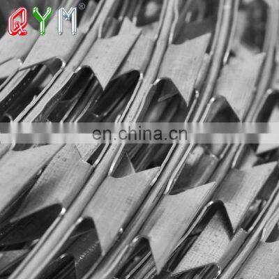 QYM Stainless Steel Barbed Tape Military Concertina Razor Wire photo-5