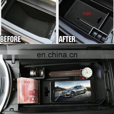 Interior Accessories Parts Silicone Armrest Rest Storage Box Center Control Console Organizer Tray For Benz C W205 2015-2021 photo-3
