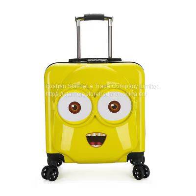 Net red cartoon children's suitcase small portable 3D cartoon cute password box student boarding case