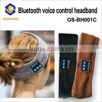 unisex comfortable voice control bluetooth headband for voice control answer the phone