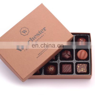 Custom luxury empty cardboard paper chocolate gift packaging box