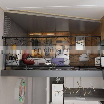 Staircase Balcony Handrails Duplex Luxury Guardrail Nordic Villa Fence Corridor Rails photo-5