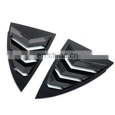 ABS Louver Cover Car Side Window Louvers Vent Cover Trim Decorative For Tesla Model Y