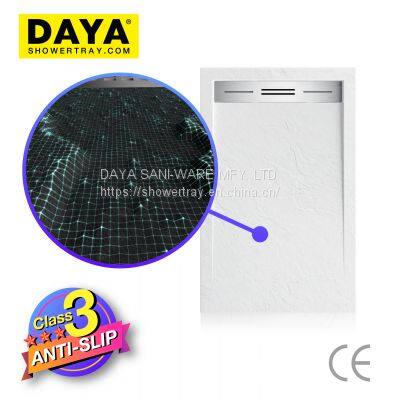 Accessories Solid Shower Tray Pure Acrylic Solid Surface Stone Floor Shower Tray photo-5
