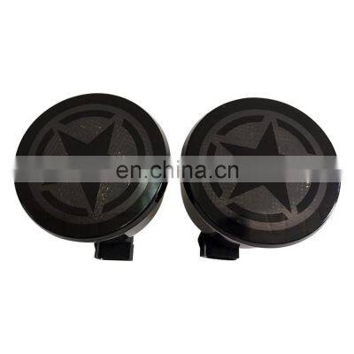 Для Jeep. Ассембль светодиодных передних поворотников с аморфными стеклами и оранжевым свечением для Jeep Wrangler JK 2007+. Начало работы передних поворотников photo-2