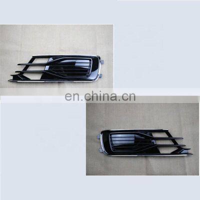 S6 fog light grill for Audi A6 S6 ABS glossy black car fog honeycomb mesh grille 2016