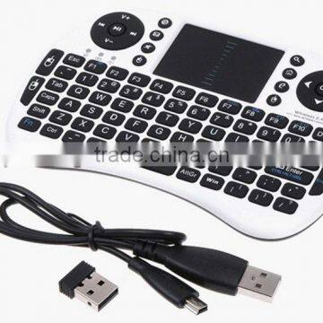 Wireless Universal keyboard multimedia remote control keyboard with touchpad