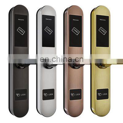 hotel rfid door lock system, hotel smart chip card door lock, hotel security sliding door lock for 55*72 60*72 size lock body