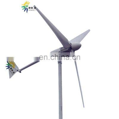 3kw low noise wind generator with 3.5kw wind power grid tie inverter