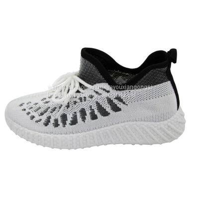 Cool Shoes Flying Woven Surface Stitching Color Blocking Sports Casual Children's Shoes photo-4