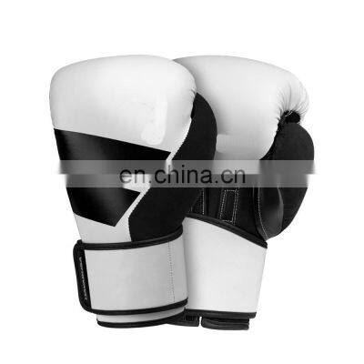 Custom logo leather MMA Boxing Gloves cowhide Leather Boxing Gloves