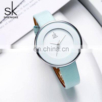 SHENGKE 2021 New Arrival Women Watch Young Hand WatchFor Girl Quartz Handwatch Minimalism Feminine Wrist Watch K0084L