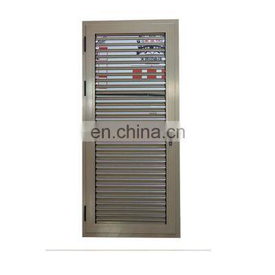 Aluminum alloy flat louver doors hand or electric louvers facilitate ventilation and protect privacy