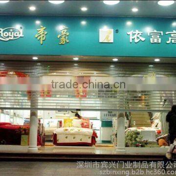 Fashion Automatic Polycarbonate Transparent Electric Commercial Crystal Rolling Shutter Door/transparent