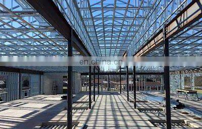 Fireproof Prefab Engineering Warehouse Garages Frame Structure Steel Construction Building Prefabricated Metal photo-4