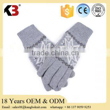 Wool Gloves Mittens Shooter Knit Hand Made Fleece Thick Warm Custom Winter Gloves