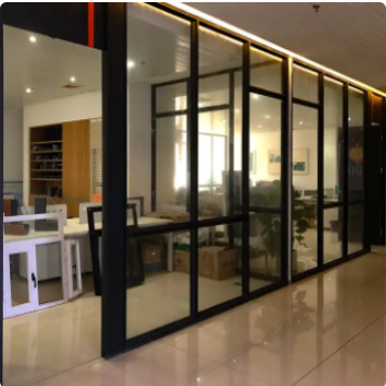 Custom modern design aluminum frame office aluminum partition