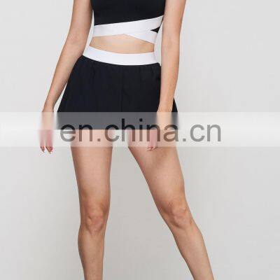 New Built In Bra Fixed Pads Short Sleeve Crop Top Women Workout Fitness Sports T-Shirt Elastic Bottom Slim Fit Yoga Gym Shirts photo-5